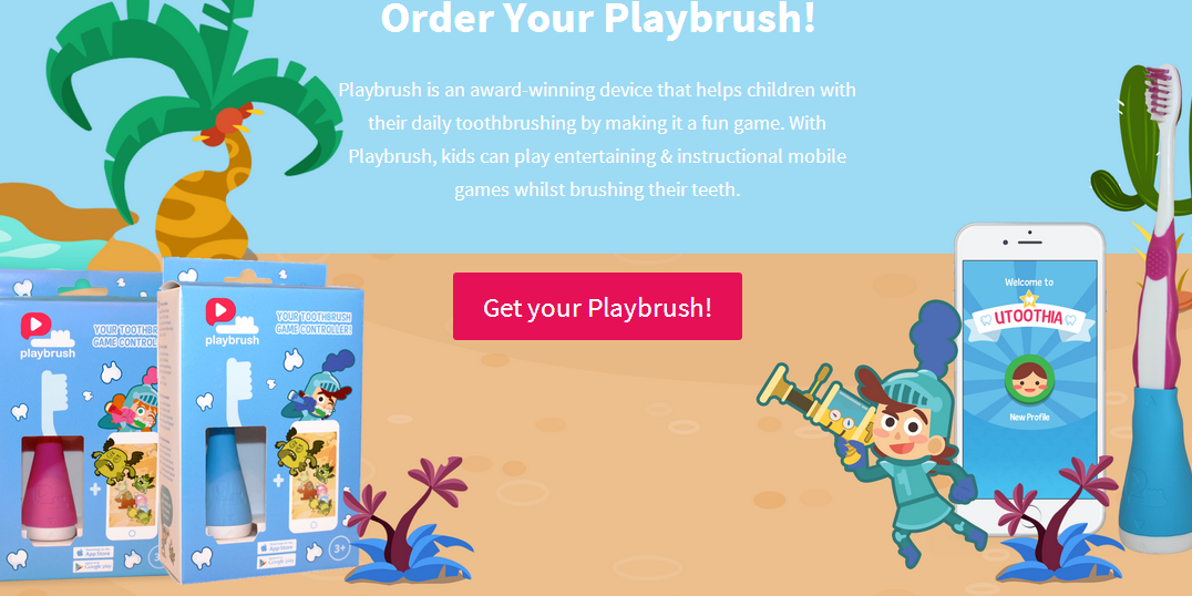 游戲是最好的老師，Playbrush 推出能玩游戲的兒童智能牙刷